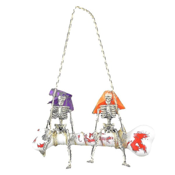 Halloween Plastic Skeleton Skeleton Haunted House Set Decoration Pendant-- Carousel 1