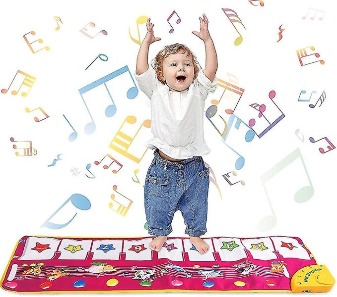 Music Mat Car Pet Piano Mat Touch Play Keyboard Mat For Baby Toddler Funny Gif Carousel 1