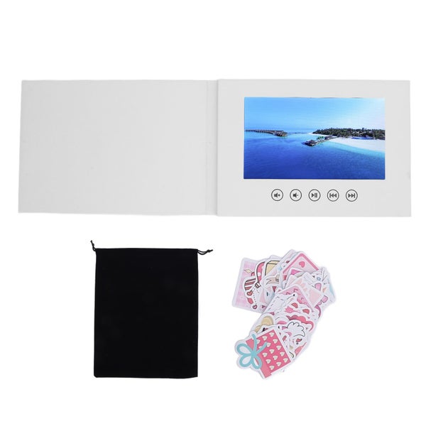video greeting card video brochure Video Greeting Card 285x210x10mm LCD Color Carousel 8