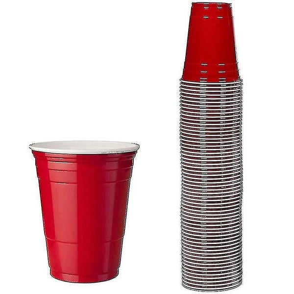 50pcs 450ml Red Disposable Plastic Cup Party Cup Bar Restaurant Supplies Housewa Carousel 1