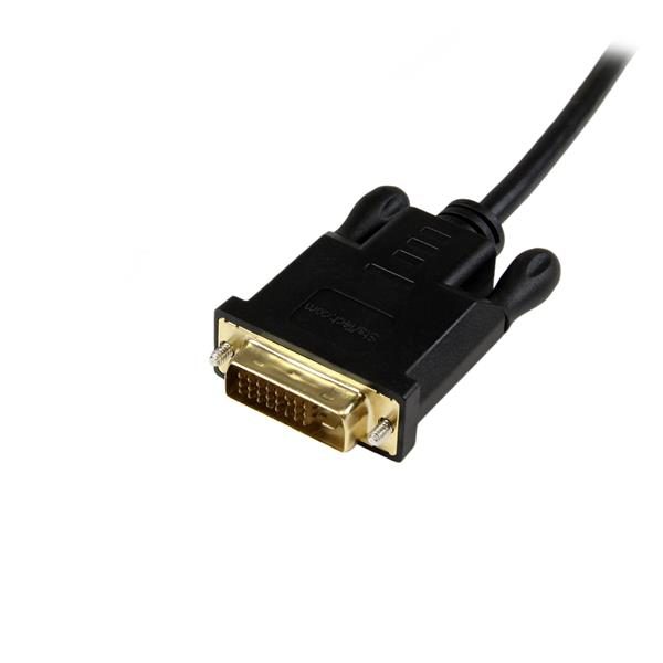 3ft Mini DP to DVI Converter Cable - mDP to DVI - Black Carousel 2