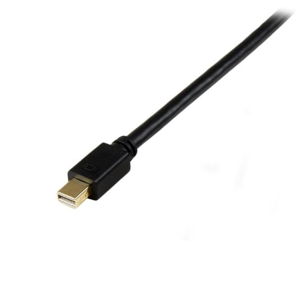 3ft Mini DP to DVI Converter Cable - mDP to DVI - Black Carousel 3