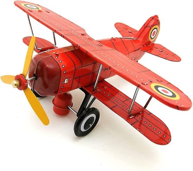 Wind Up Toy Tin Toy Aircraft Window Display Props Personalized Gift Props Vint Carousel 1