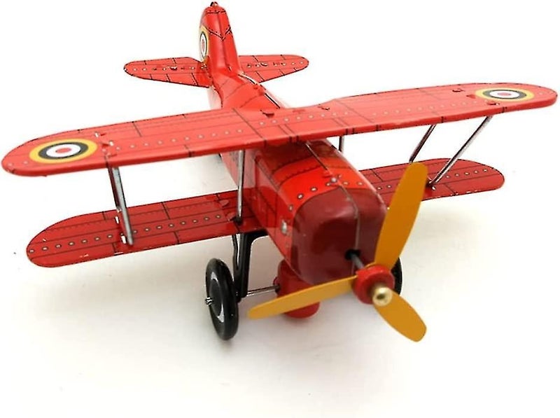 Wind Up Toy Tin Toy Aircraft Window Display Props Personalized Gift Props Vint Carousel 2