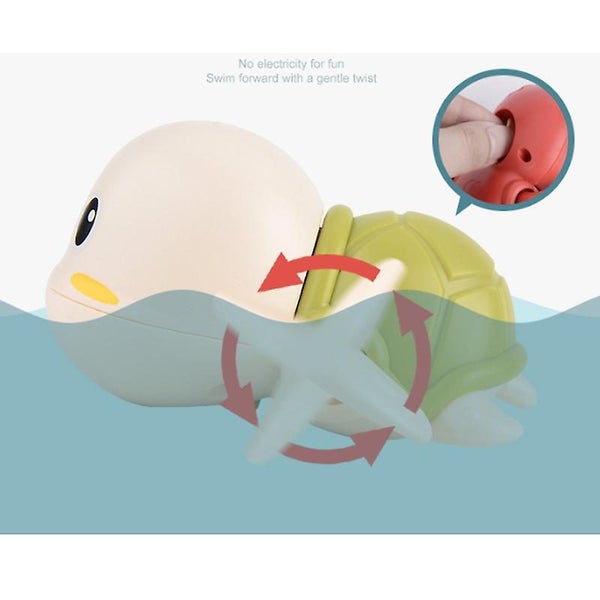 Baby Shower Toys Play Water Turtles Play Water Clockwork Toys Baby Cute Funny Carousel 5