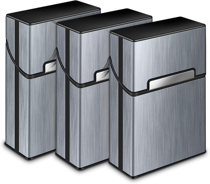 Cigarette Case 3pcs Cigarette Box Holder Men Aluminum Plastic Cigarette Holder Carousel 1