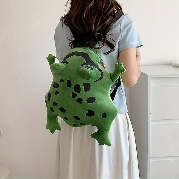 Selling Cub Frog Plush Doll Backpack Cute Cartoon Storage Large Capacity Bag Carousel 5