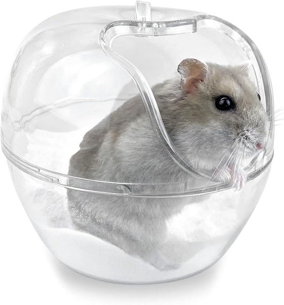 Hamster Bath Transparent Plastic Hamster Toilet Large Pet Bath Containing Sa Carousel 1