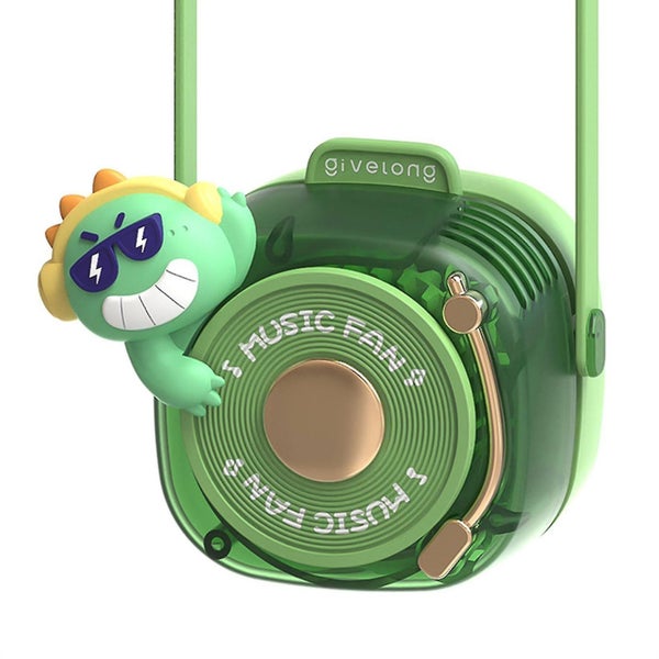 Hanging Neck Fan Animal Lanyard Fan 3 Speeds Adjustable Bladeless Quiet Fan Fo Carousel 1