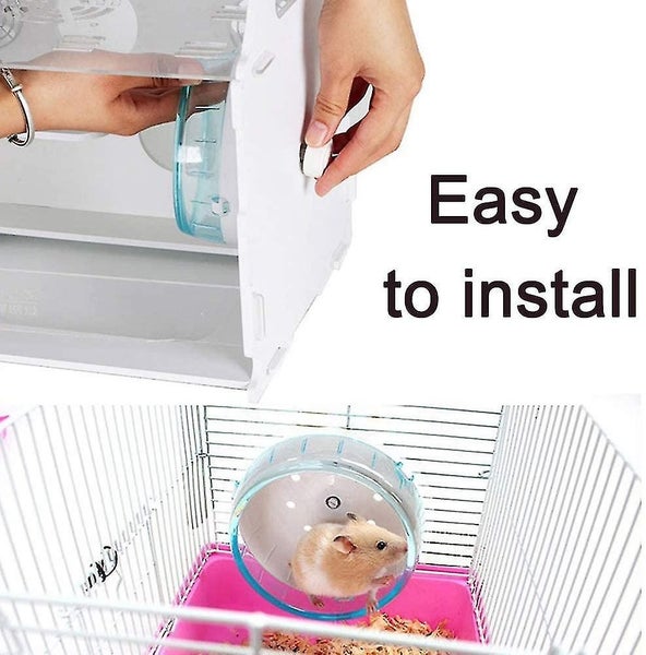 4.7 Inches Silent Hamster Wheel, Hamster Toys For Hamster Cage, Super Mute Spinn Carousel 3