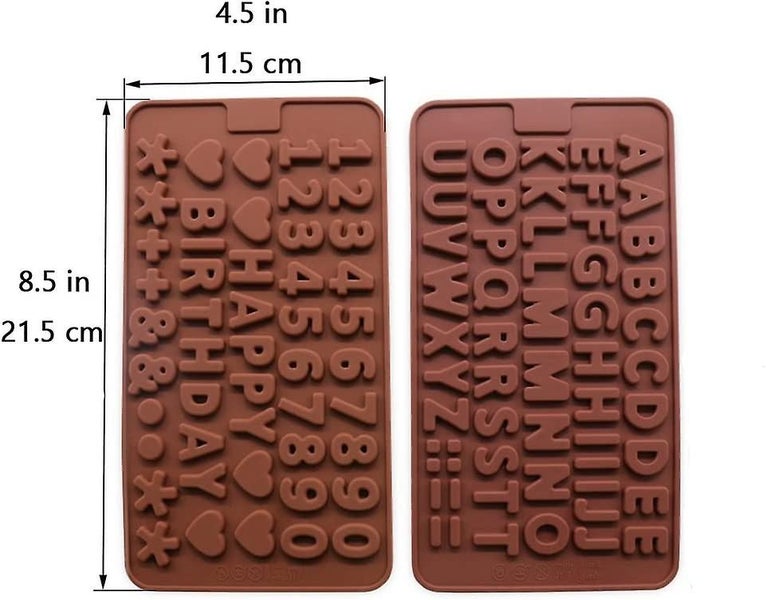 Happy Birthday Cake Decorations Silicone Letter Mold And Number Chocolate Molds Carousel 2