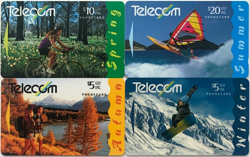Set of 1995 Four Season of Action Phonecards Carousel 1