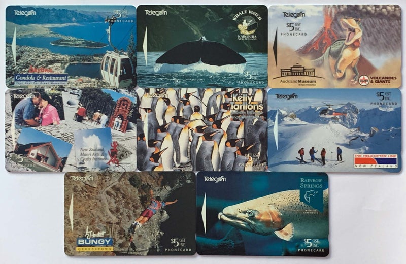 Set of 1995 New Zealand Tourism Phonecards Carousel 1