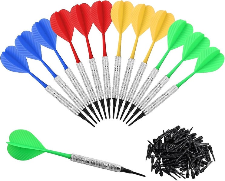 14g Plastic Tip Dart 12 Darts With 100 Tips For Electronic Dartboard Profess Carousel 1