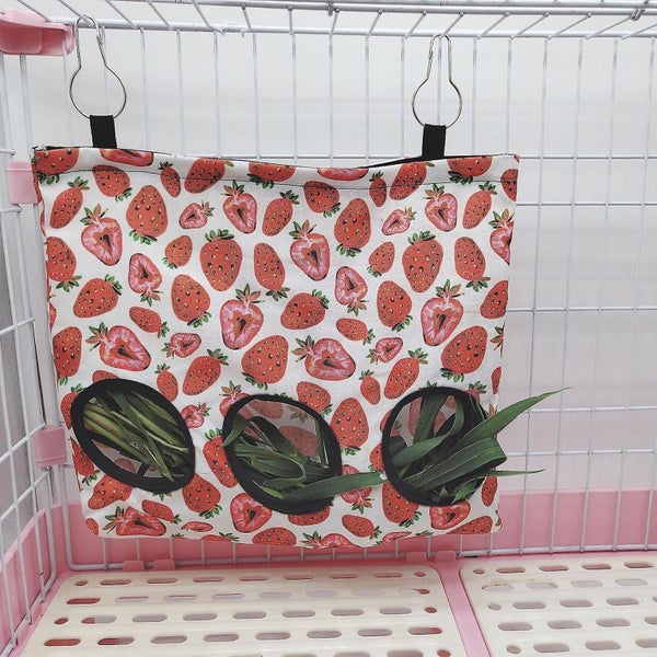 Rabbit Hay Feeder Bag small Animal Hay Feeder Bag Guinea Pig Hay Feeder Chinch Carousel 2