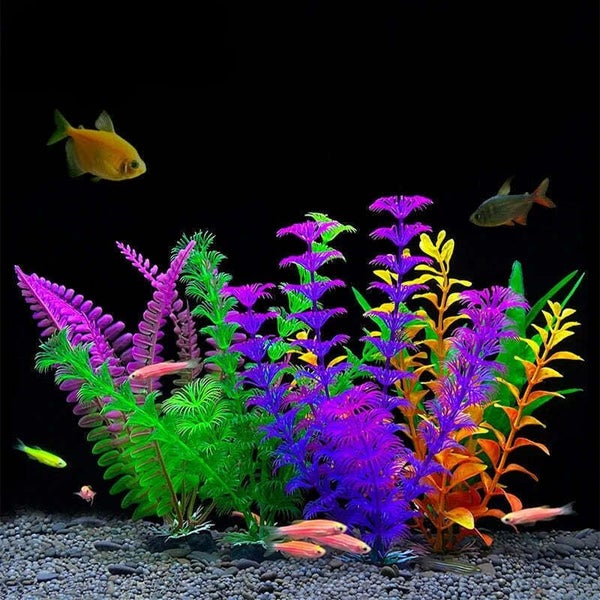 1 Piece 7.08" Artificial Aquarium Plant Decoration - Realistic Fish Tank Carousel 1