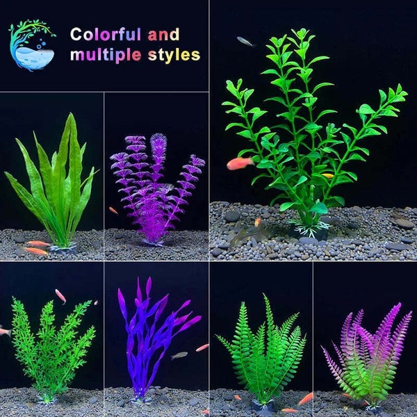 1 Piece 7.08" Artificial Aquarium Plant Decoration - Realistic Fish Tank Carousel 2