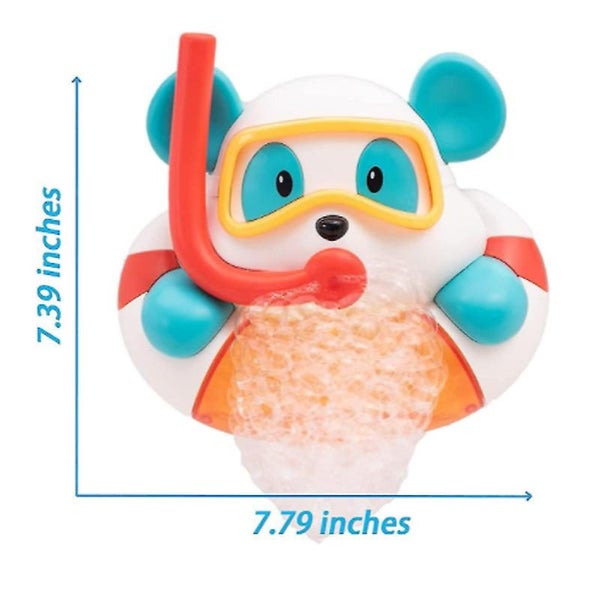 Bubble Machine Baby Bath Toys Bath Bubble Maker For Unisex Toddler Carousel 2