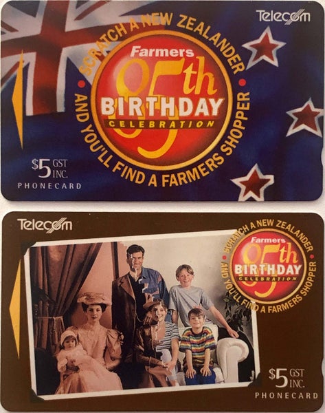 Farmers 85th Birthday Phonecard - issued October 1994 Carousel 1