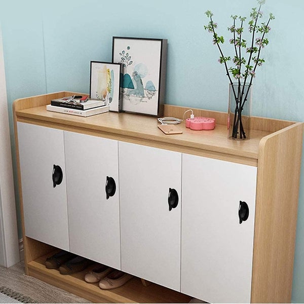 4pcs Plastic Perforation-free Cabinet Closet Handle Door And Window Aided Pullin Carousel 4