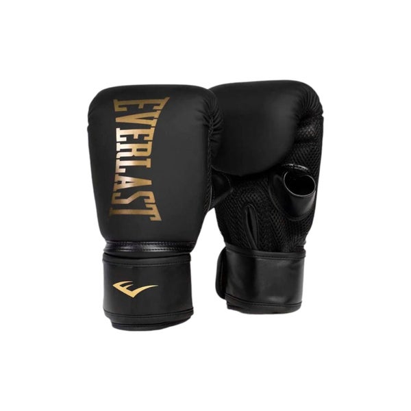 Everlast Elite Cardio Boxing Gloves & Focus-Mitt Combo Black/Gold Fitness Pack Carousel 2