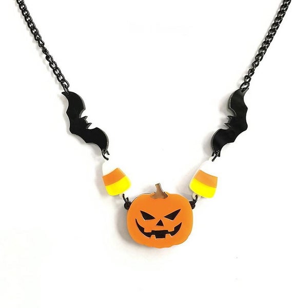 Halloween Gothic Bat Pumpkin Candy Pendant - Unique Halloween Decoration Carousel 1