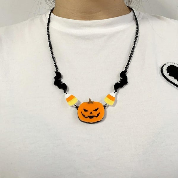 Halloween Gothic Bat Pumpkin Candy Pendant - Unique Halloween Decoration Carousel 5