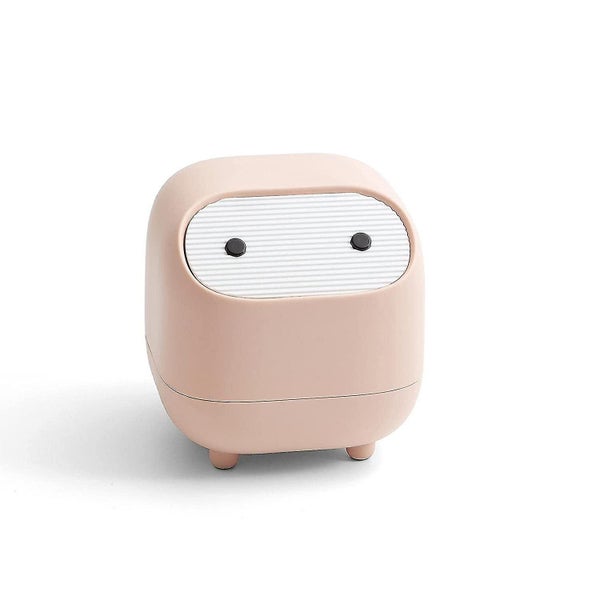 Mini Trash Can With Lid Desk Small Trash Can Office Plastic Garbage Can Carousel 1