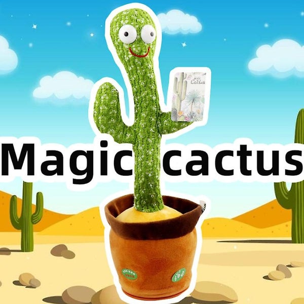 Dancing Cactus Bluetooth Speaker Talking Voice Repeat Plush Dancer Toy Talk Pl Carousel 4