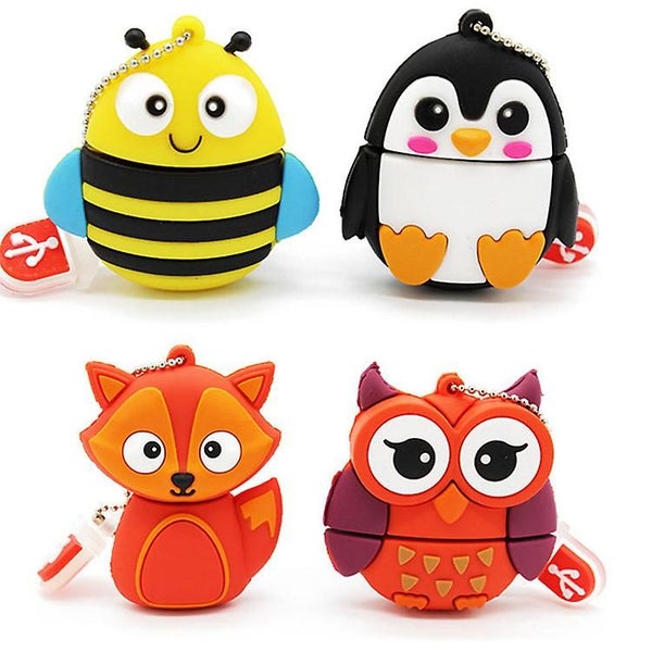 16gb Usb Flash Drive 5 Pieces Pack Usb Memory Stick Pendrive With Cute Anima Carousel 1
