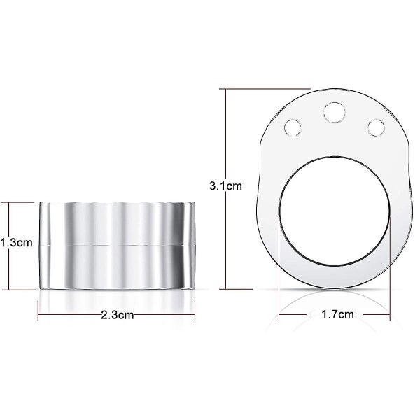 Doorknob Buffers - Set Of 6 Transparent Double Door Stoppers Handle - Door Han Carousel 2