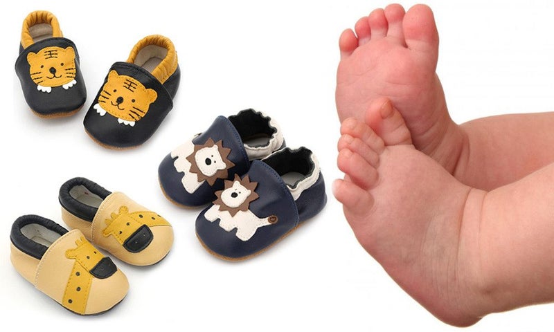Baby Leather Shoes First Walking Infants Toddler Soft Sole Crawling Slippers Carousel 1