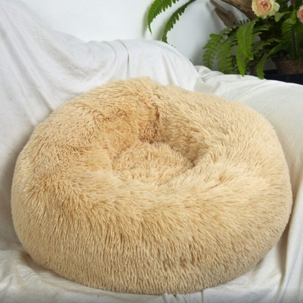 Dog and Cat Soft Round Donut Pet Original Anxiety Reducing Sound Sleep Bed 5kg Carousel 9