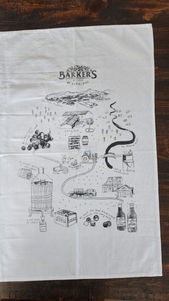 ~" Barker's Of Geraldine All Cotton Vintage Tea Towel "~ Carousel 2