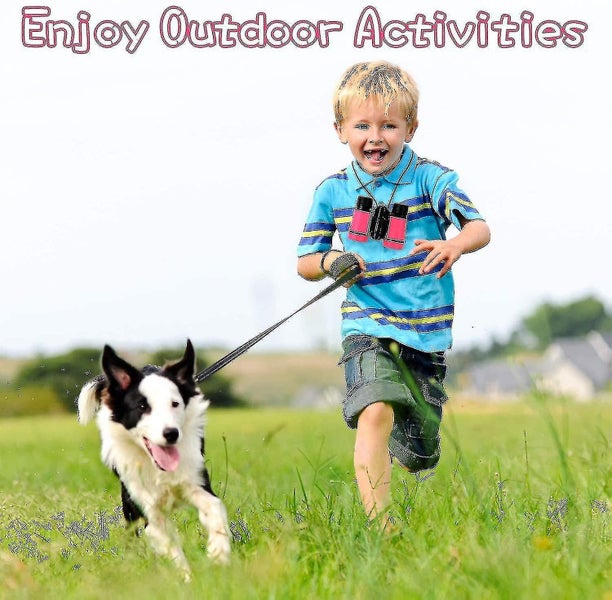 Binoculars Children's Compact Shockproof Pink Toys For Kids Carousel 5