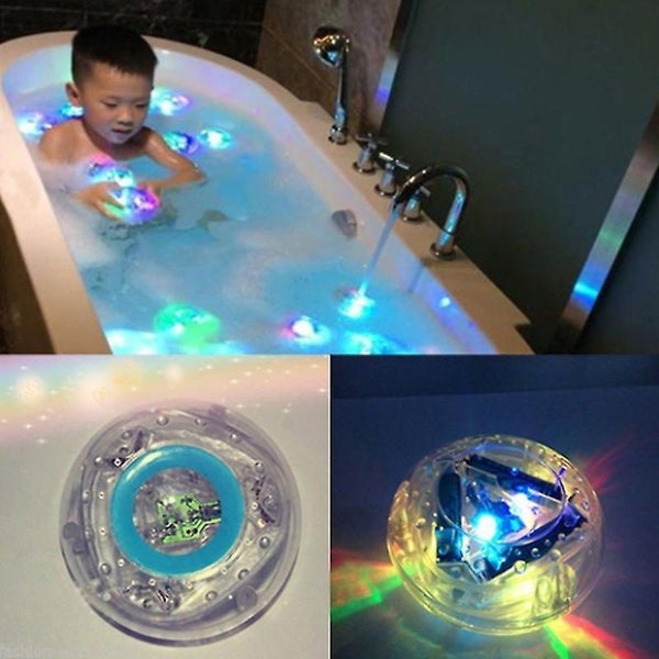 Children's Bathtub Lights 2-pack Floating Lights Bath Waterproof Colorful Led Carousel 2