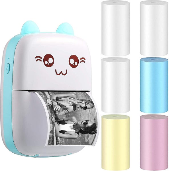 Mini Thermal Photo Printer Pocket Portable Printer Wireless Pos Thermal Printe Carousel 1