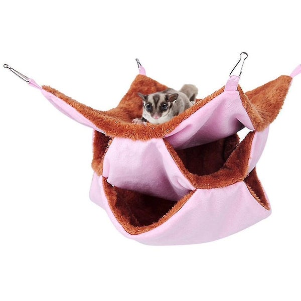 Hamster Hammock Cage Accessories Hanging Fleece Bed Swing Bag For Sugar Glider Carousel 2