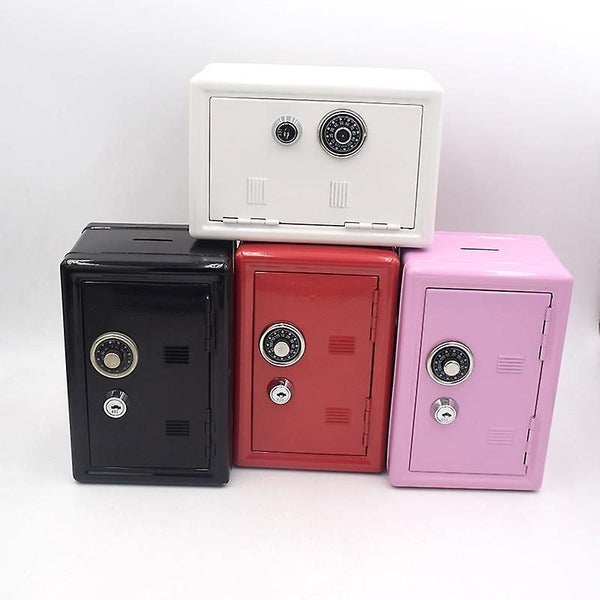 Black Metal Money Box In The Shape Of A Safe With Key Carousel 5