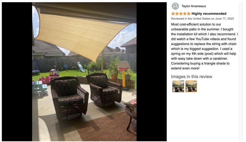 New Sun Shade Sail 2m x 3m on Afterpay Carousel 11