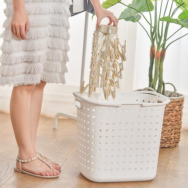 Rotary Dryer Clothes Peg Socks 36 Clothes Pegs Plastic Hanger For Underwear Carousel 2