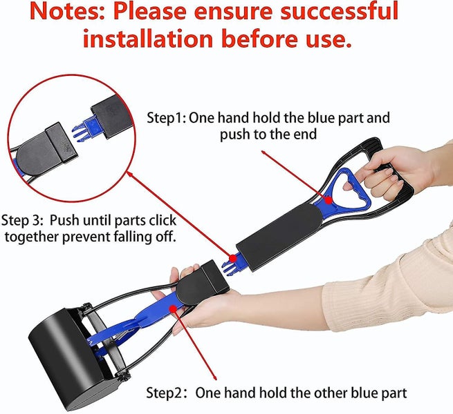 Pet Pooper Scooper For Dogs, Long Handle Dog Pooper Scooper, Durable Spring And Carousel 1