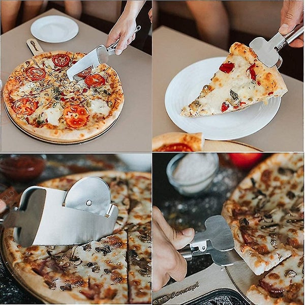 Pizza Cutter, Heilwiy 4 In 1 Pizza Knife, Heilwiy Pizza Roller, Heilwiy Multi-fu Carousel 5