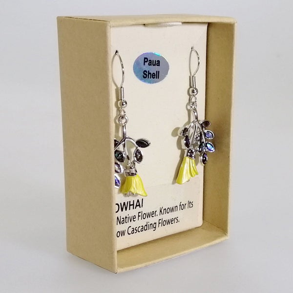 Kiwicraft - Kowhai with Paua Earrings Carousel 2