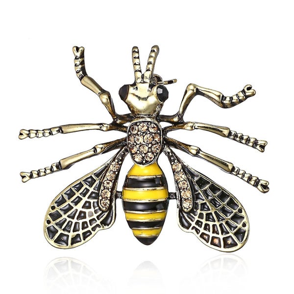Crystal Brooch Rhinestone Brooch Pins Suit Dress Brooch Cute Bee Y Insect Broo Carousel 1