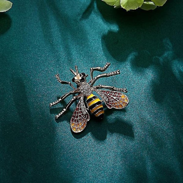 Crystal Brooch Rhinestone Brooch Pins Suit Dress Brooch Cute Bee Y Insect Broo Carousel 5