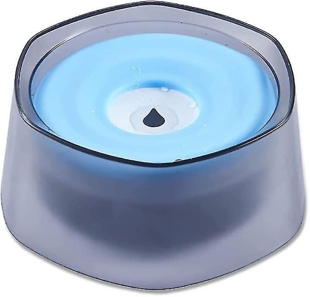 Spill-Proof Dog Water Bowl - Floating Pet Bowl with Non-Wetting Mouth Design (Bl Carousel 1