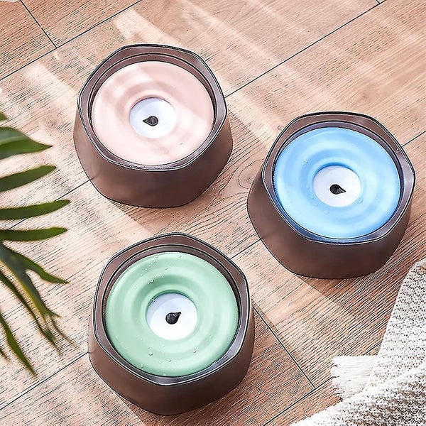 Spill-Proof Dog Water Bowl - Floating Pet Bowl with Non-Wetting Mouth Design (Bl Carousel 2