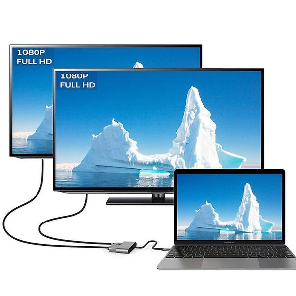 Usb-c Multiport Adapter For Usb 3.0 4k Hdmi And Usb-c 3.1 Docking Station Carousel 2