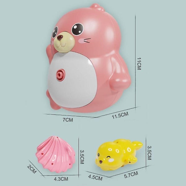 Baby Toys Sea Lion Sprinkler Bathtub Toys For Toddlers Infant Kids Boys Girls Carousel 4
